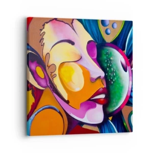 Obraz na plátne - Dotknúť sa farbou - 30x30 cm