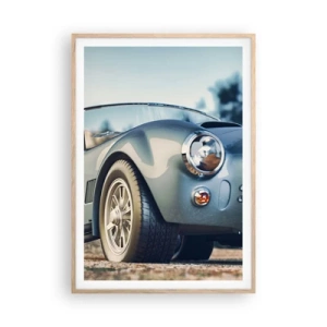 Plagát v ráme zo svetlého duba - Pretože na štýle záleží - 70x100 cm