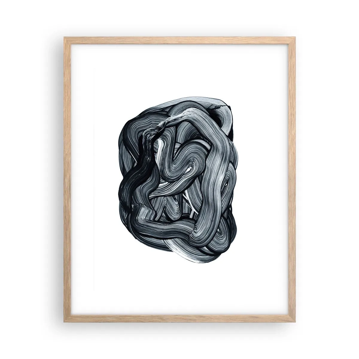 Plagát v ráme zo svetlého duba - Nie je to tak jednoduché - 40x50 cm