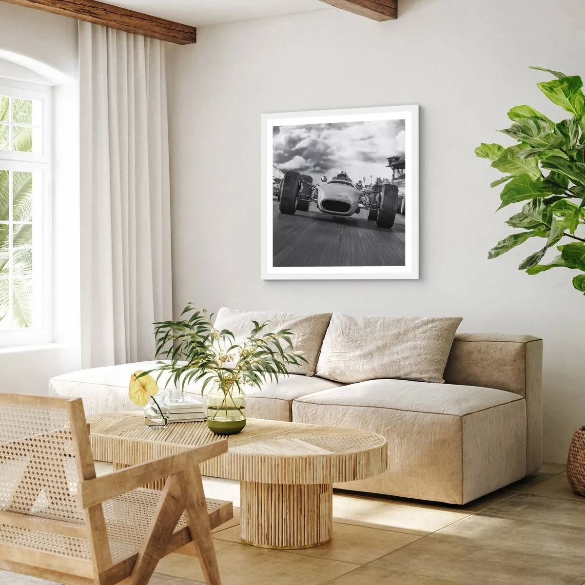 Plagát v bielom ráme - Toto je sila! - 40x40 cm