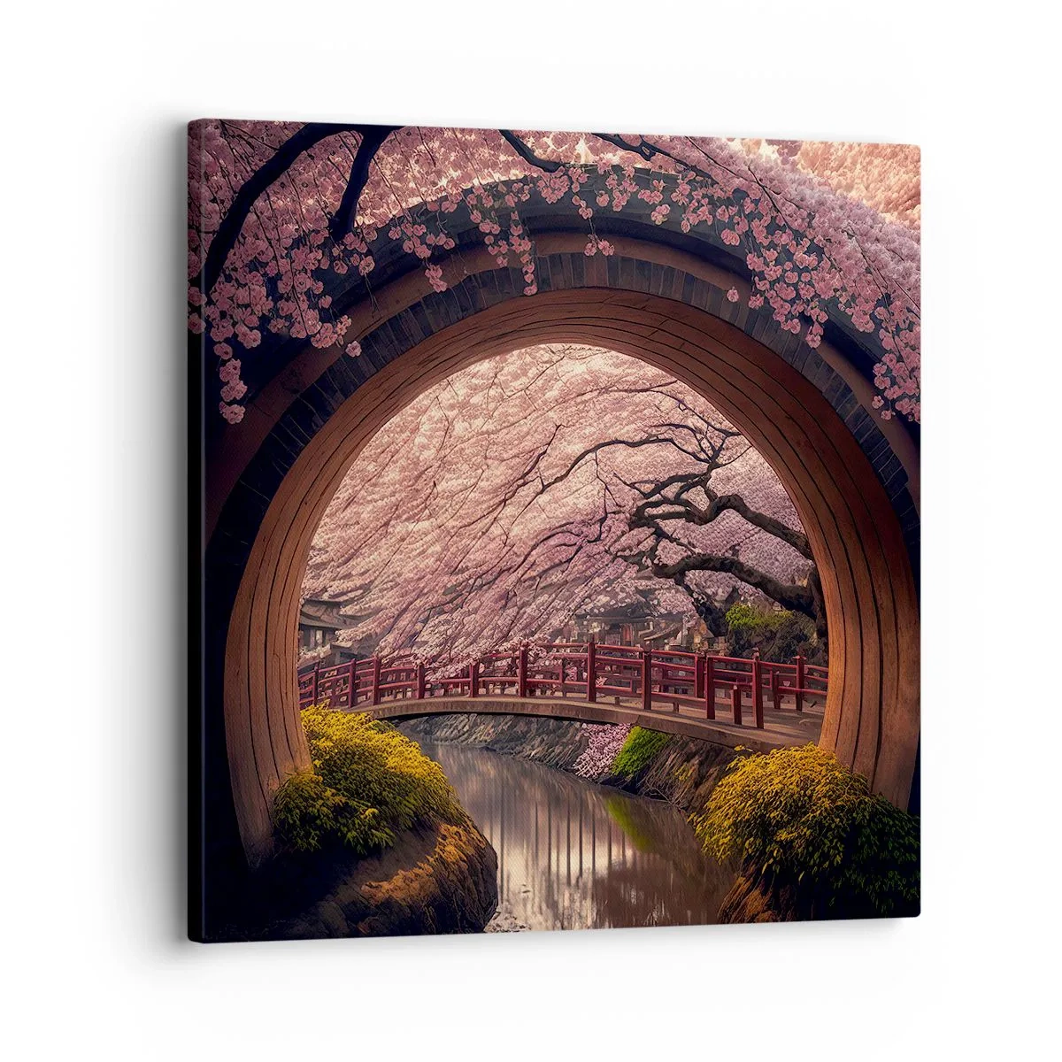 Obraz na plátne - Japonská jar - 30x30 cm