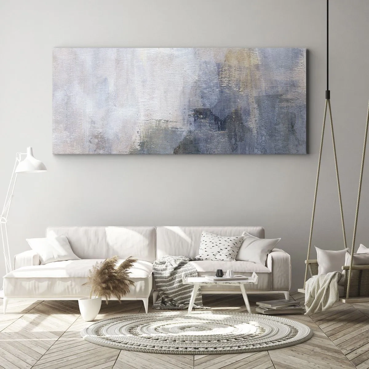 Obraz na plátne - Tóny a akordy farieb - 160x50 cm