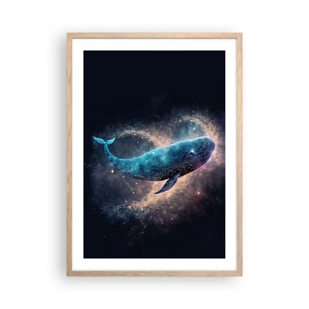 Plagát v ráme zo svetlého duba - Existuje taký svet… - 50x70 cm