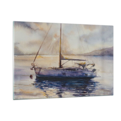 Obraz na skle - Večer v zátoke - 120x80 cm