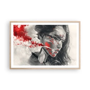 Plagát v ráme zo svetlého duba - V škárach absurdity - 91x61 cm