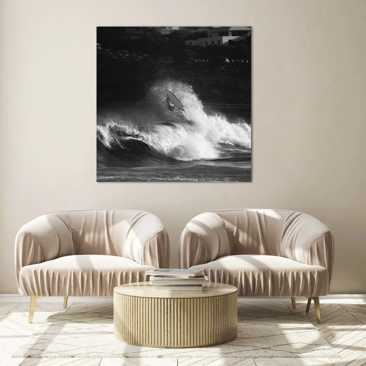 Obraz na skle - Výzva prijatá! - 40x40 cm