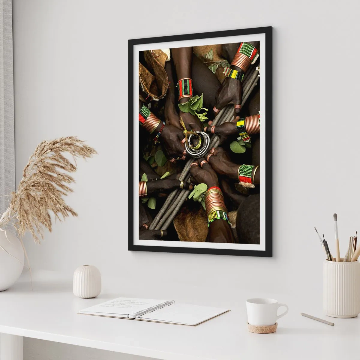 Plagát v čiernom ráme - Sme spolu - 40x50 cm