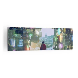Obraz na plátne - Dva svety - 160x50 cm