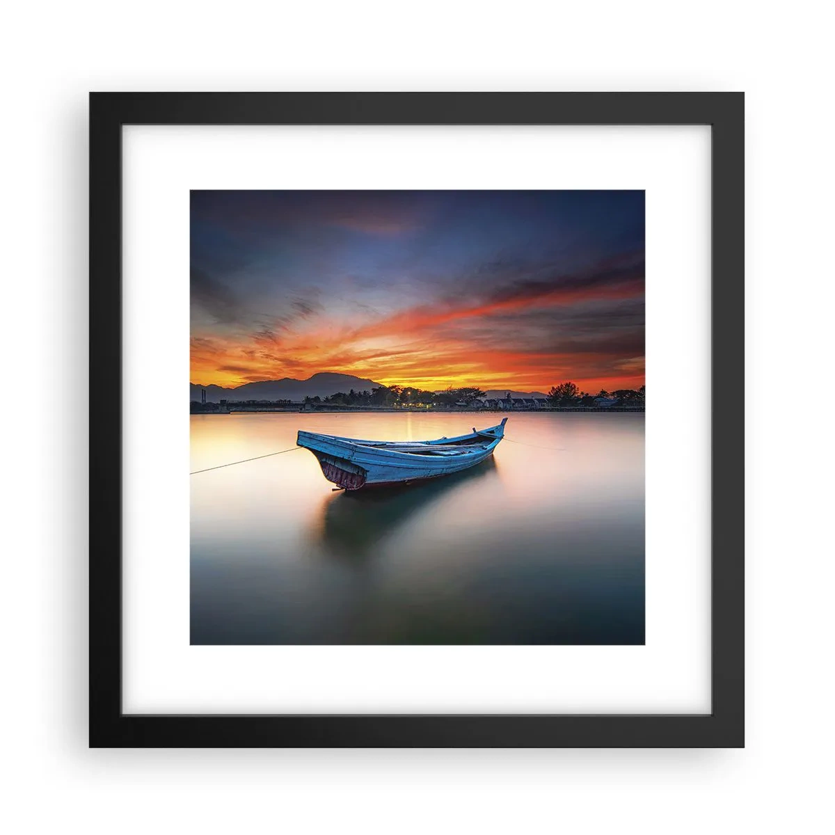 Plagát v čiernom ráme - Blíži sa dobrá noc - 30x30 cm