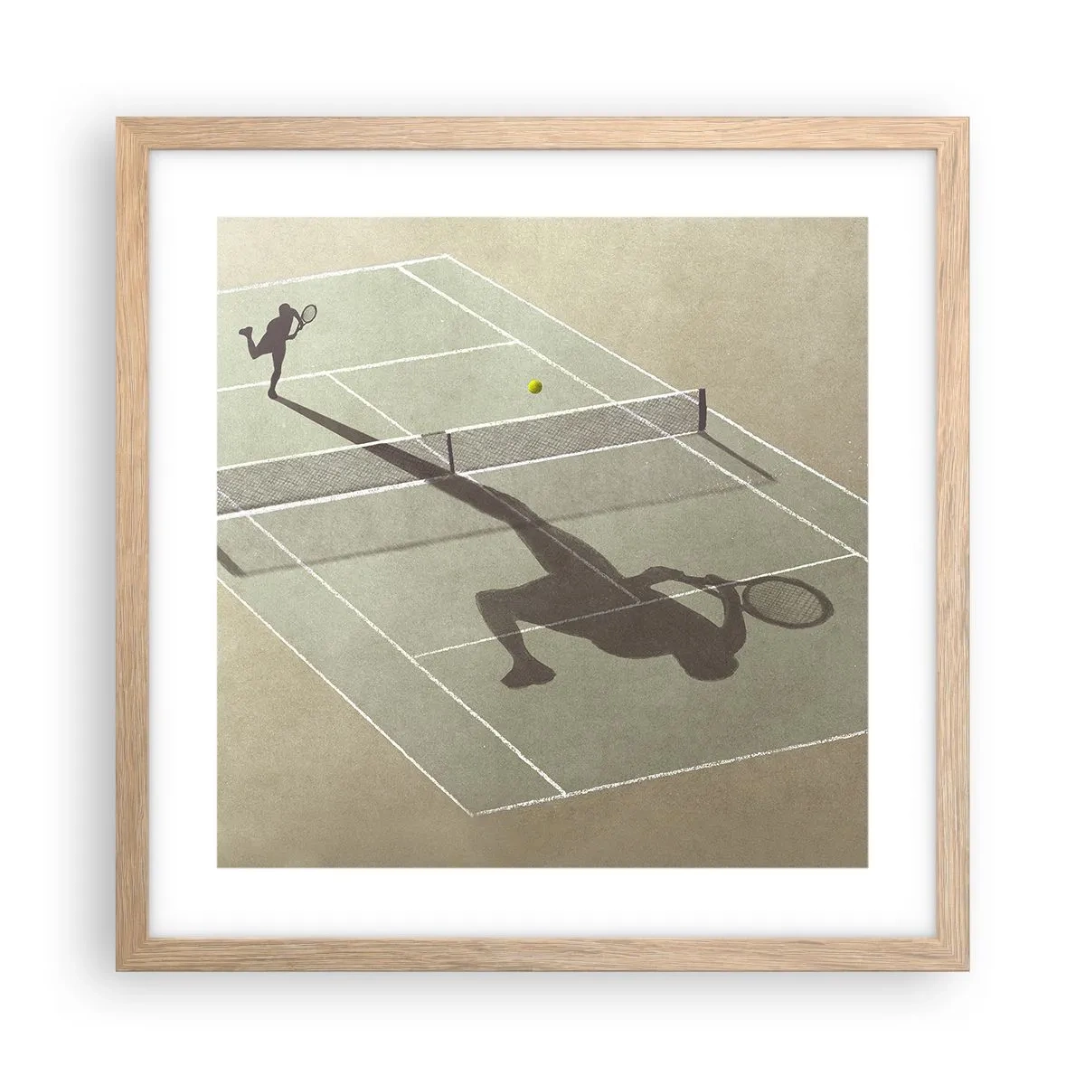 Plagát v ráme zo svetlého duba - Dobývanie samého seba - 40x40 cm