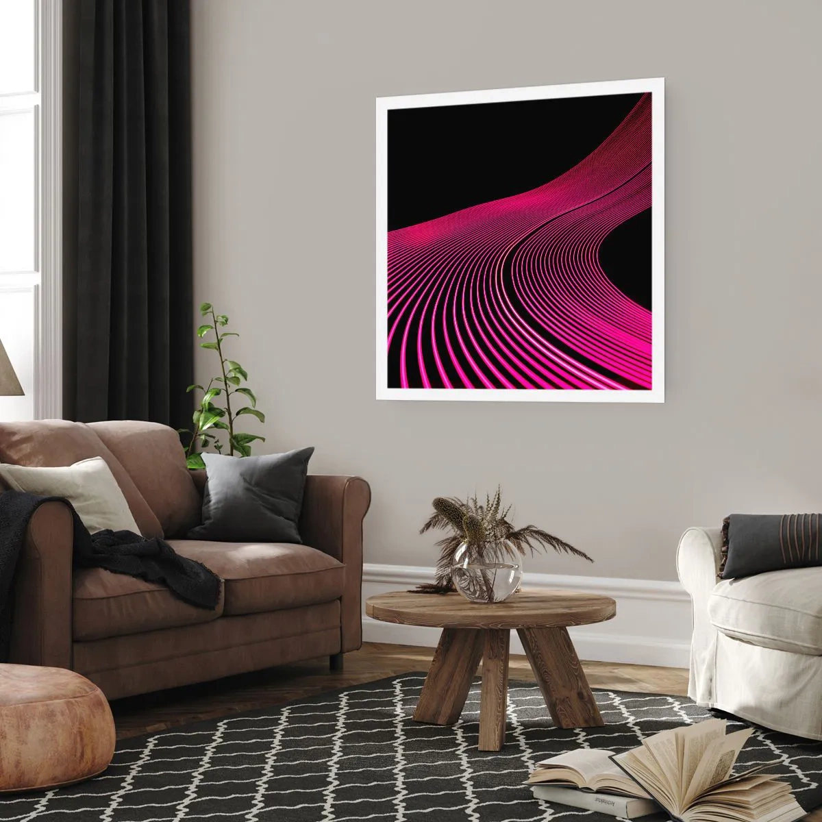 Plagát - Bulvár svetla - 60x60 cm