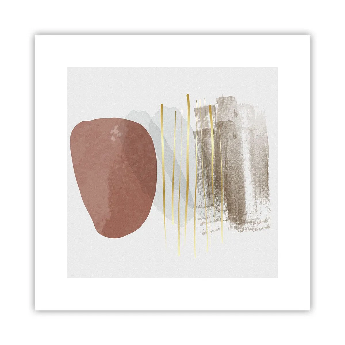 Plagát - Abstraktná kolonáda - 30x30 cm