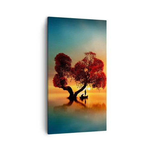 Obraz na plátne - Voda a ticho vesmíru - 45x80 cm