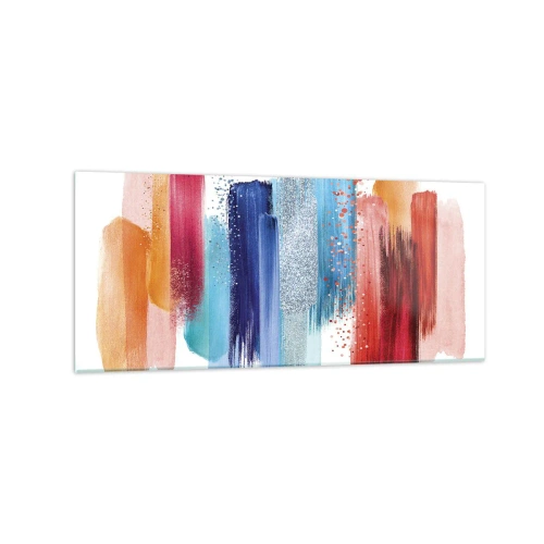 Obraz na skle - Hore a dole - 120x50 cm