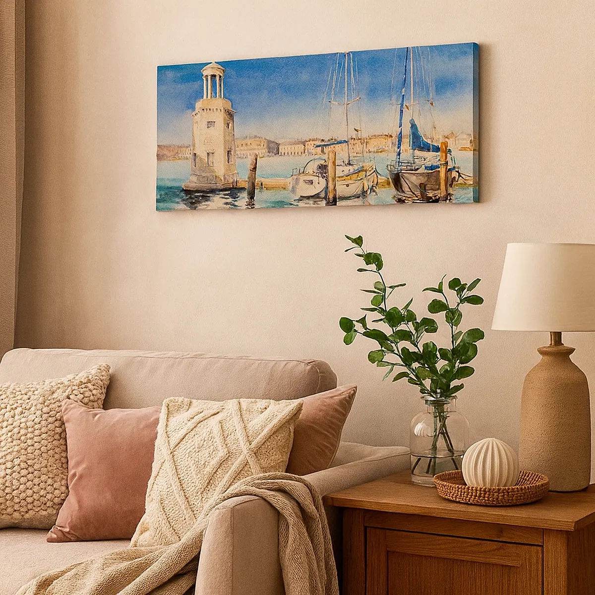 Obraz na plátne - Slnečná lagúna - 30x30 cm