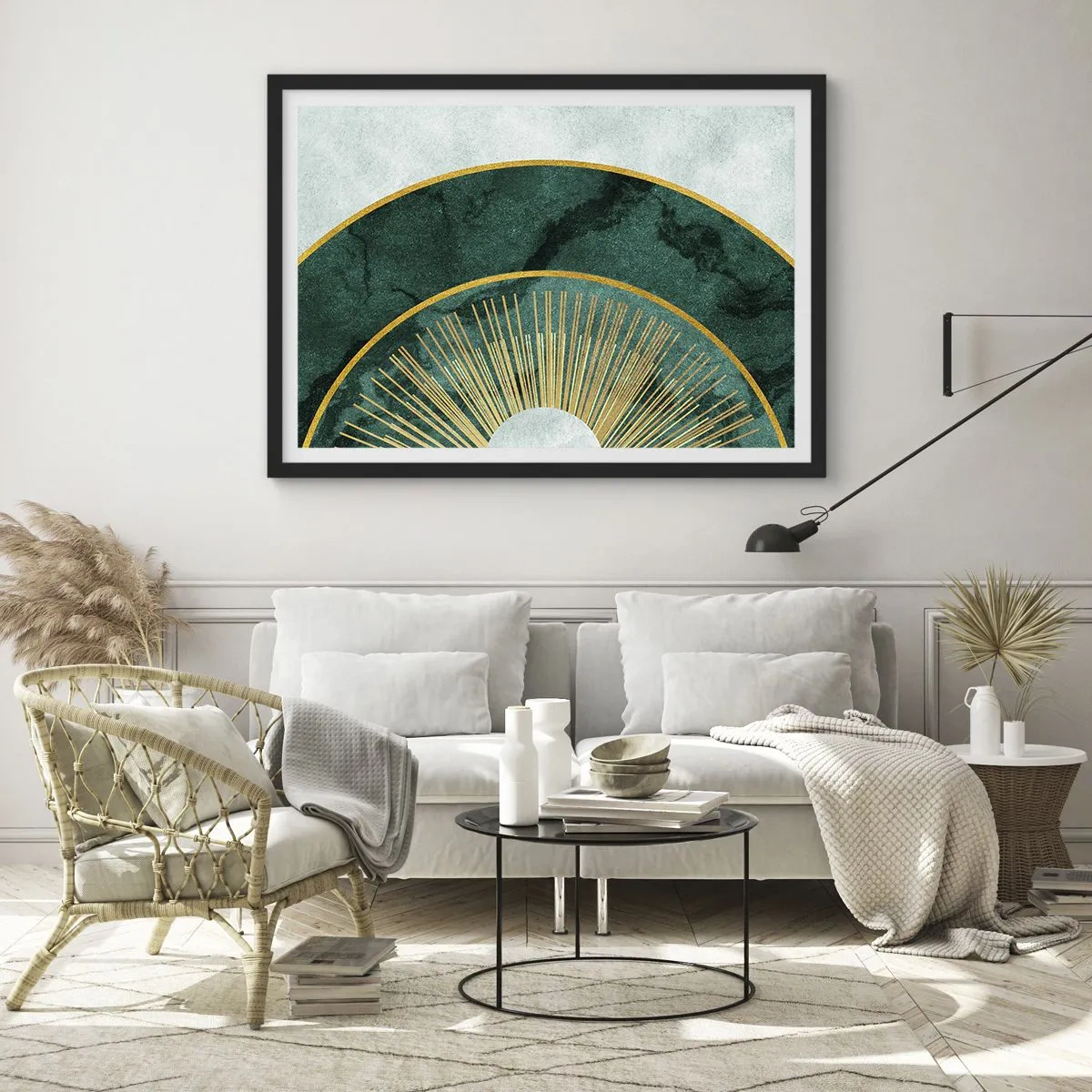 Plagát v čiernom ráme - Iná slnečná sústava - 70x50 cm
