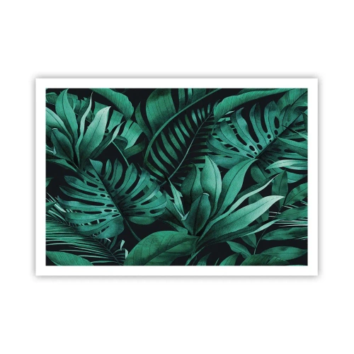 Plagát - Hĺbka tropickej zelene - 100x70 cm