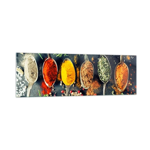 Obraz na skle - Kulinárska mágia - 160x50 cm