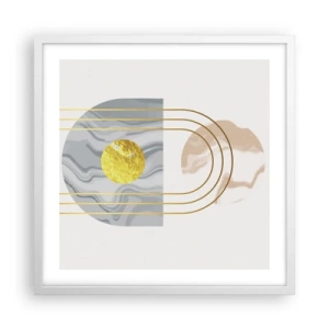 Plagát v bielom ráme - Jas a žiarivosť - 50x50 cm