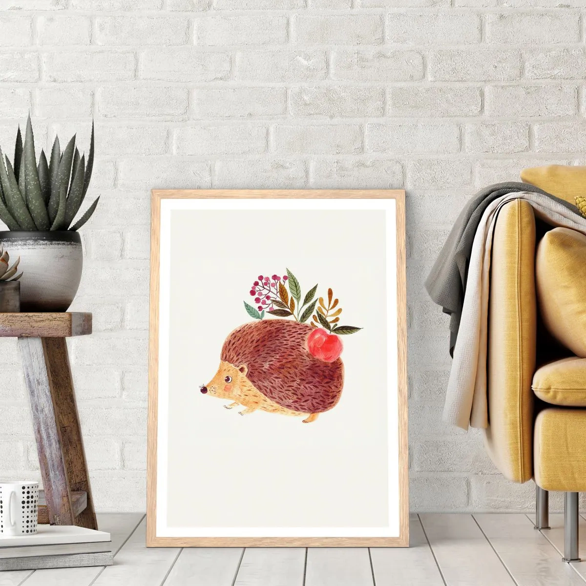 Plagát v ráme zo svetlého duba - A už ma máš rád - 50x70 cm