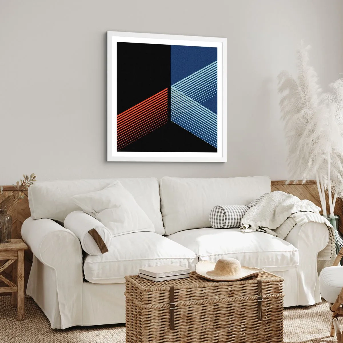 Plagát v bielom ráme - Jednoduchý príbeh - 50x50 cm