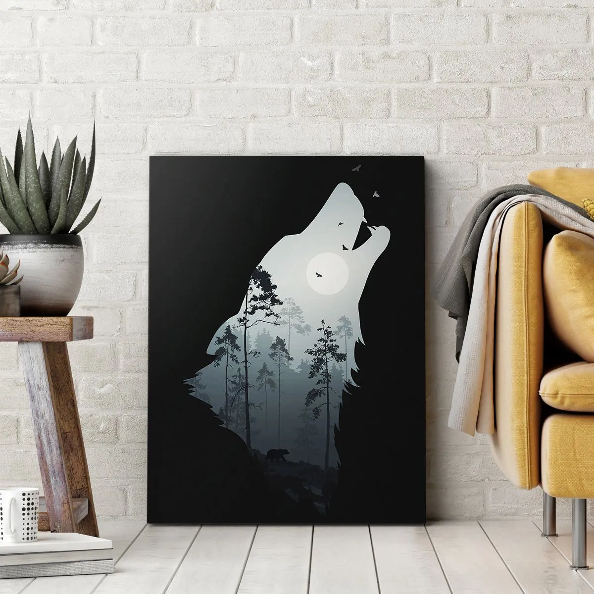 Obraz na plátne - Hlas lesnej noci - 80x120 cm