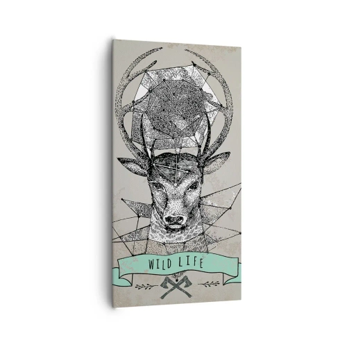 Obraz na plátne - Videnie sv. Huberta - 65x120 cm