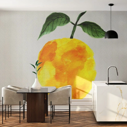 Samolepiaca Fototapeta Deluxe Sticker - Ako spoznať chuť slnka - Citrón, Kuchyňa, Ovocie - 100x70 cm