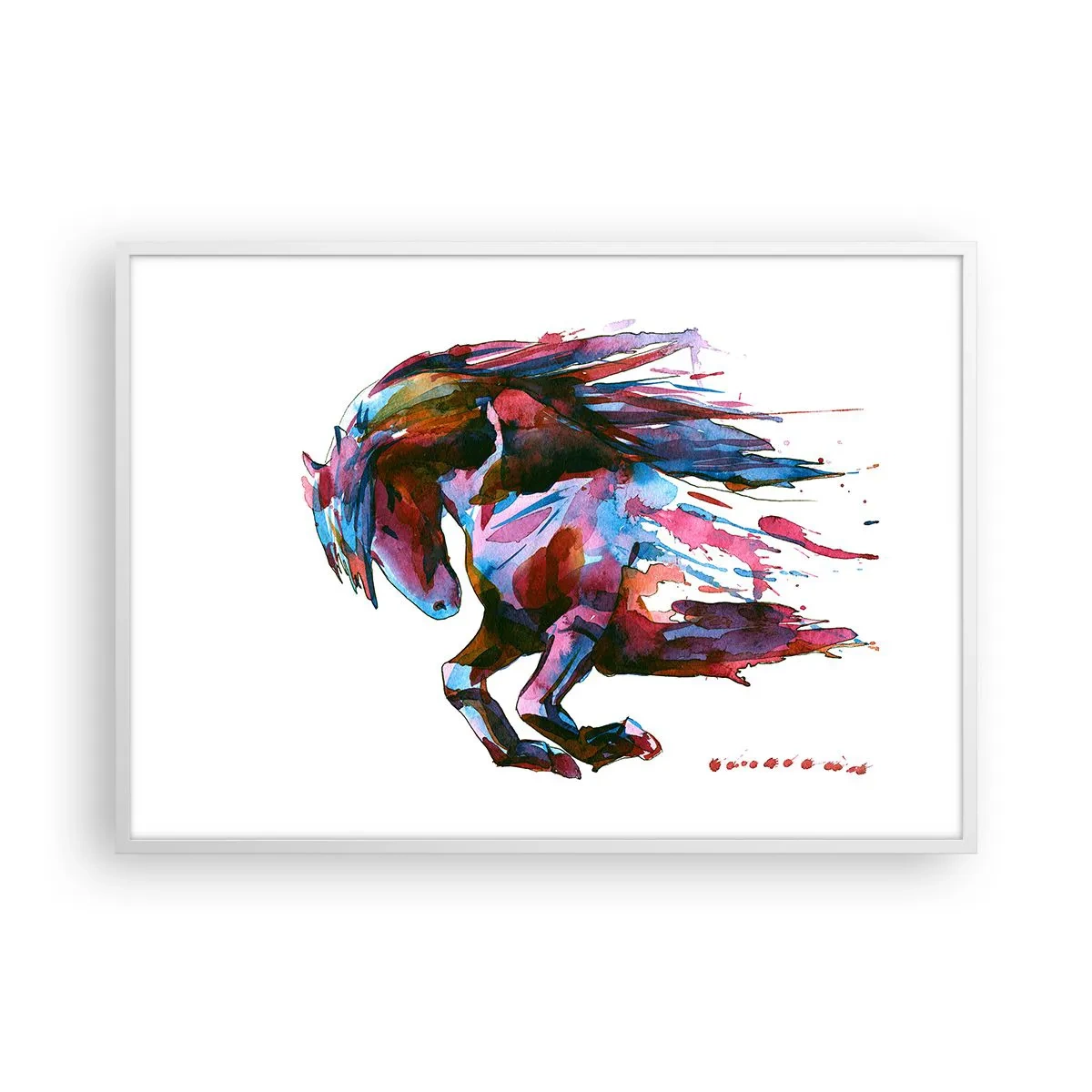 Plagát v bielom ráme - Nadšenie - 100x70 cm