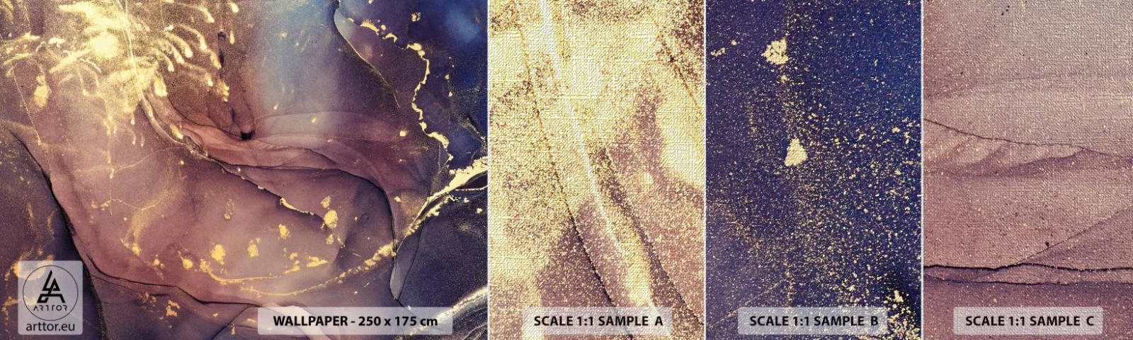 Vzorka fototapety Premium Canvas - Hmota a duch - Abstrakcia, Kus, Moderný vzor - 100x30 cm