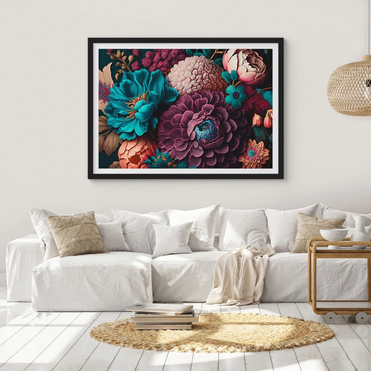 Plagát v čiernom ráme - Úroda prírody - 100x70 cm