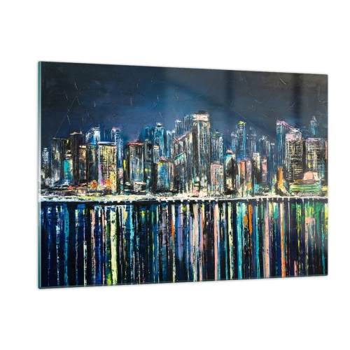 Obraz na skle - Kaskáda svetiel - 120x80 cm