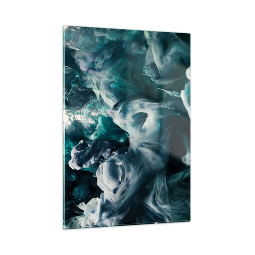 Obraz na skle - Pohyb farby - 50x70 cm