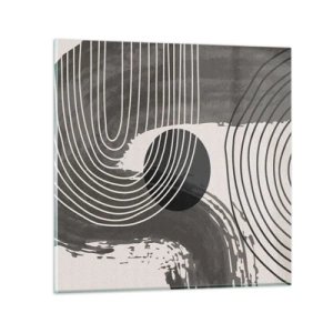 Obraz na skle - Ovál víťazí - 40x40 cm