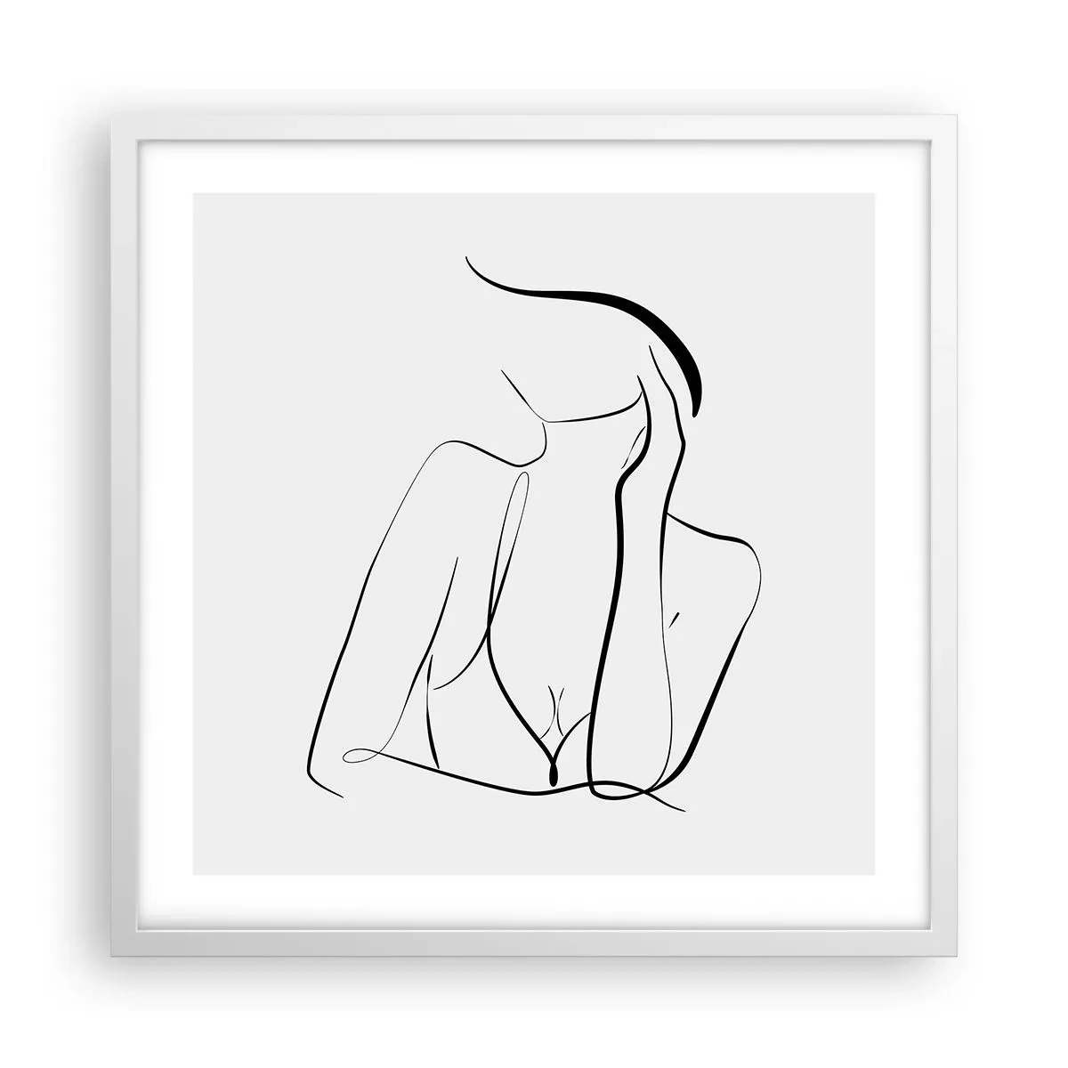 Plagát v bielom ráme - Na vlne snov - 50x50 cm