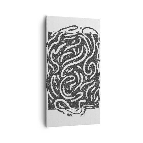 Obraz na plátne - Abstrakcia: tanec radosti - 55x100 cm