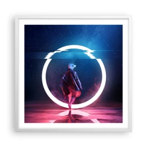 Plagát v bielom ráme - Medzi svetmi - 60x60 cm