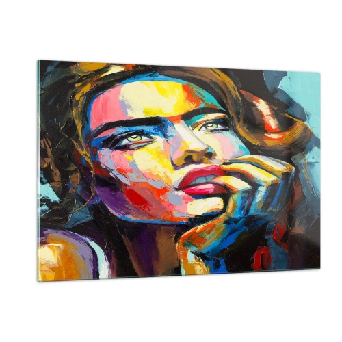 Obraz na skle - Sny, ako vtáky letia oblohou - 120x80 cm