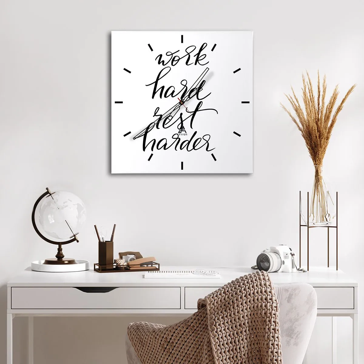 Nástenné hodiny - Životná rovnováha - 40x40 cm