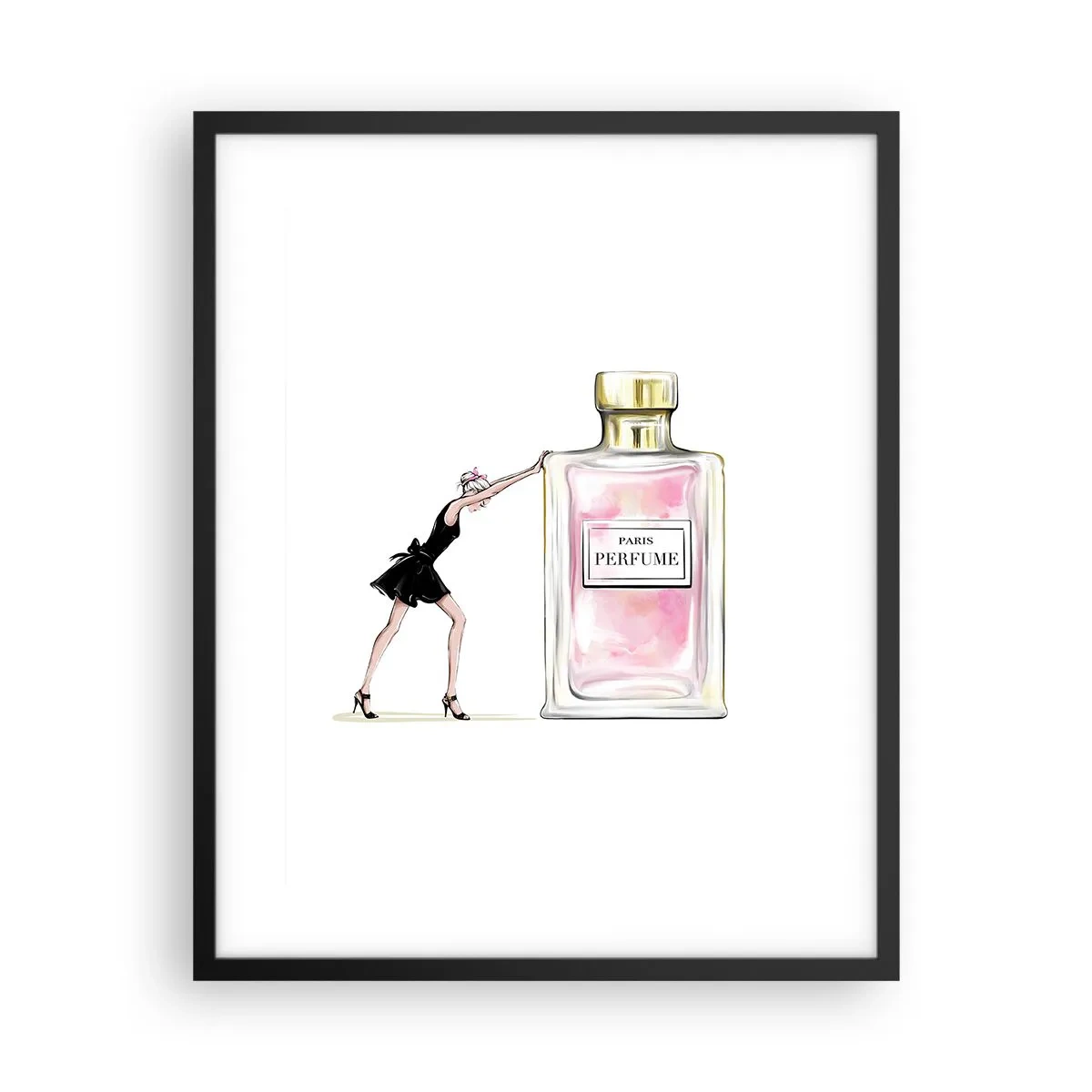 Plagát v čiernom ráme - Podstata ženskosti - 40x50 cm