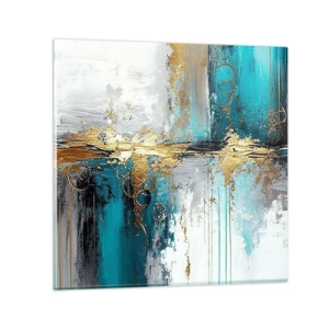 Obraz na skle - Všetko plynie - 50x50 cm