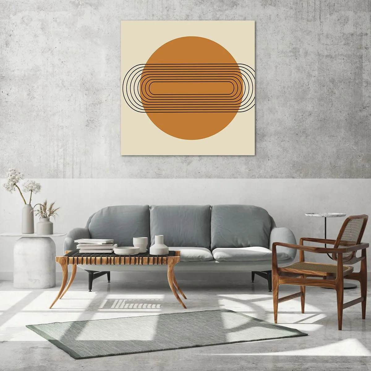 Obraz na skle - Dokonalý plán - 70x70 cm