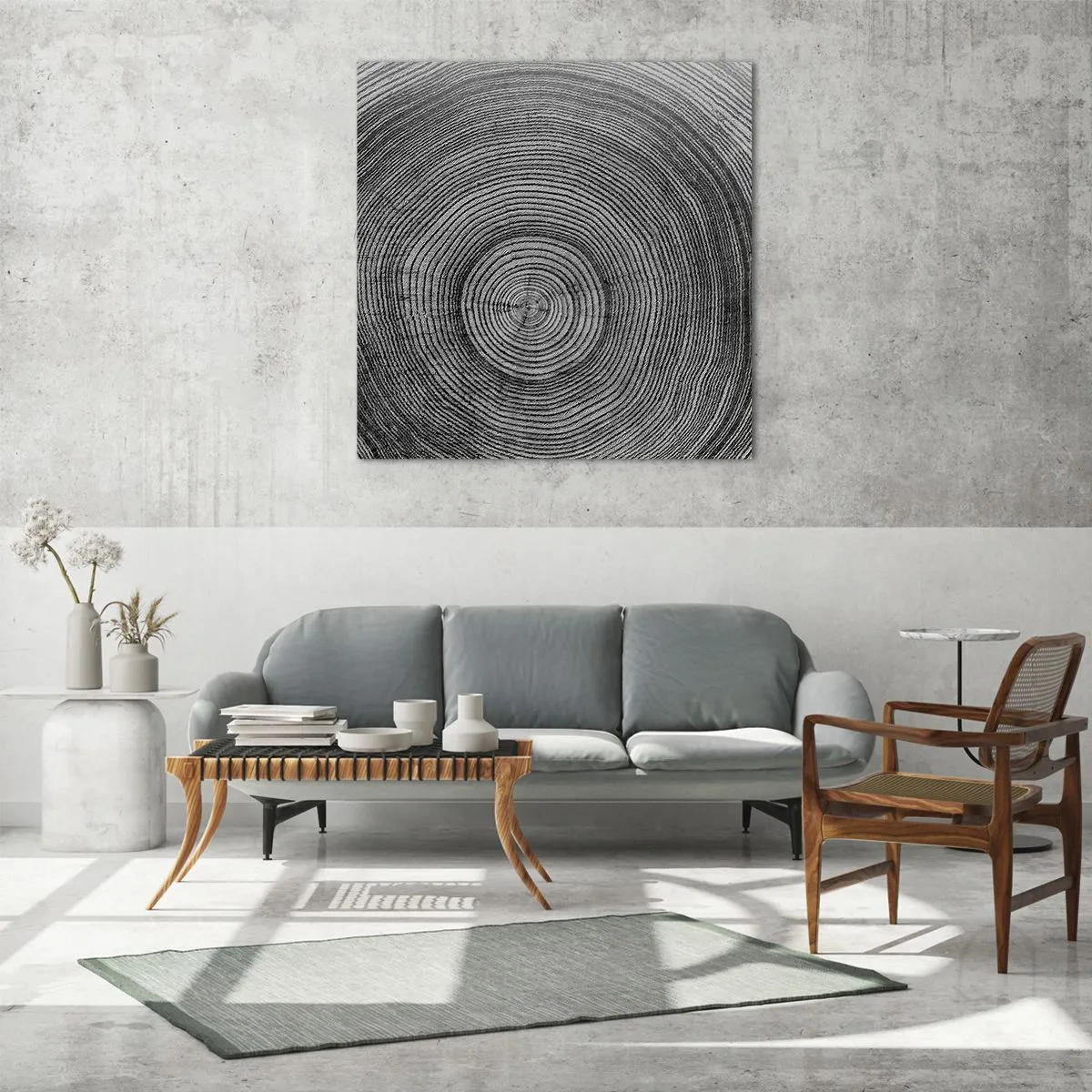 Obraz na skle - Znamenie doby - 60x60 cm