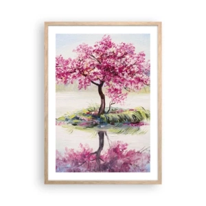 Plagát v ráme zo svetlého duba - Sviatok jari - 50x70 cm