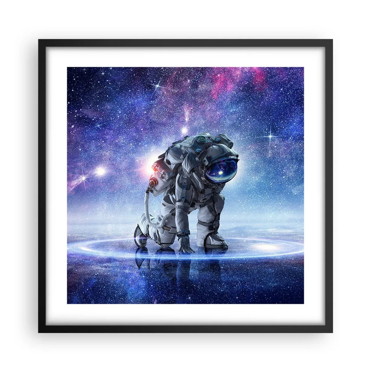 Plagát v čiernom ráme - Hviezdne nebo nado mnou - 50x50 cm