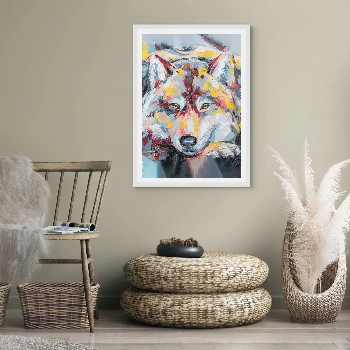 Plagát v bielom ráme - Pokoj medzi blízkymi - 70x100 cm