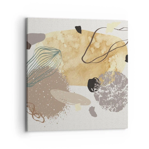 Obraz na plátne - Abstraktná slivka - 70x70 cm