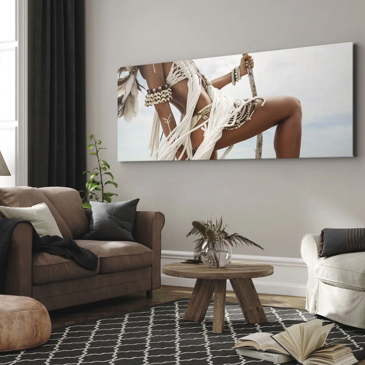 Obraz na plátne - Kňažka slnka - 160x50 cm