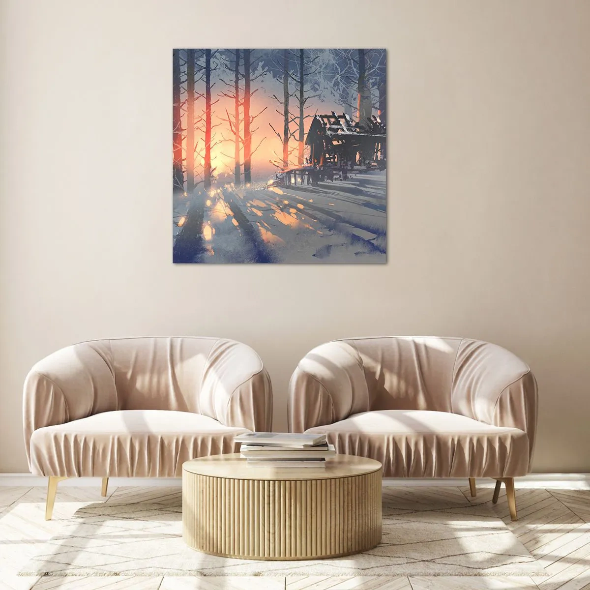 Obraz na skle - Pozerá sa tu iba slnko - 40x40 cm