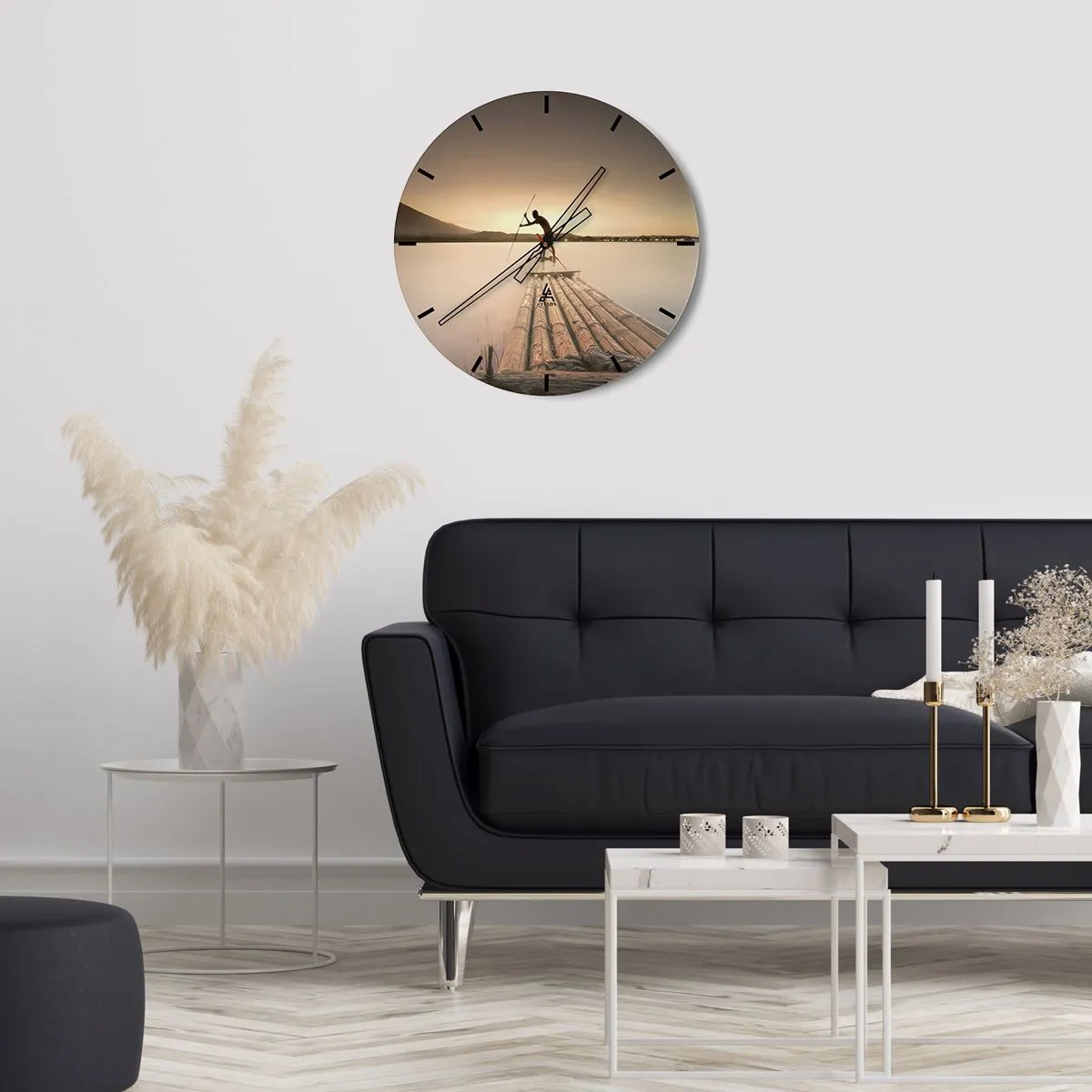 Nástenné hodiny - Pred odpočinkom - 40x40 cm